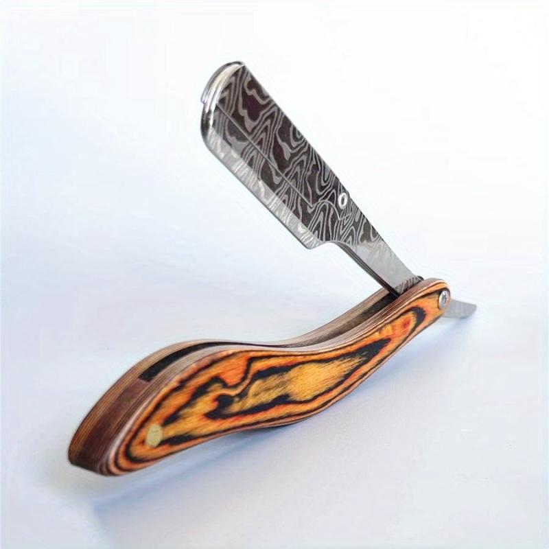 Wood Handle Straight Edge Razor for Hair Removal