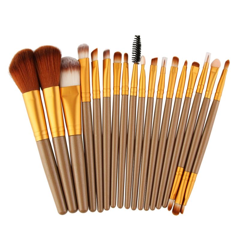 18 Pc Makeup Brush Set for Blush Eyeshadow & More - Perfect Birthday Gift
