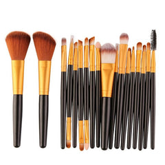 18 Pc Makeup Brush Set for Blush Eyeshadow & More - Perfect Birthday Gift