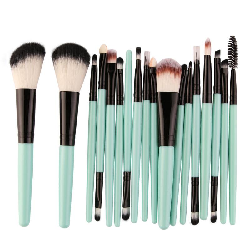 18 Pc Makeup Brush Set for Blush Eyeshadow & More - Perfect Birthday Gift