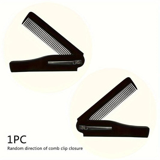 Foldable Beard Comb for Men Portable Pocket Comb for Grooming