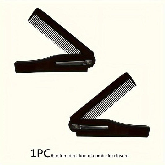Foldable Beard Comb for Men Portable Pocket Comb for Grooming