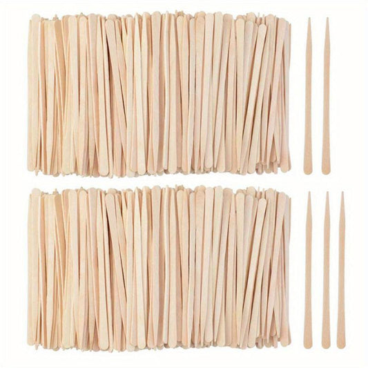200 Small Wood Spatulas for Waxing and Hair Removal