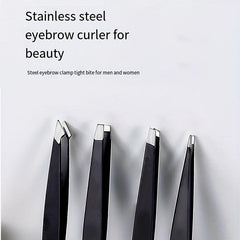 Professional Stainless Steel Tweezers For Eyebrows - Great Precision