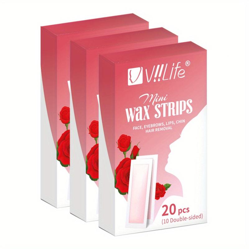 Painless Rose Wax Strips for Hair Removal for Women and Men