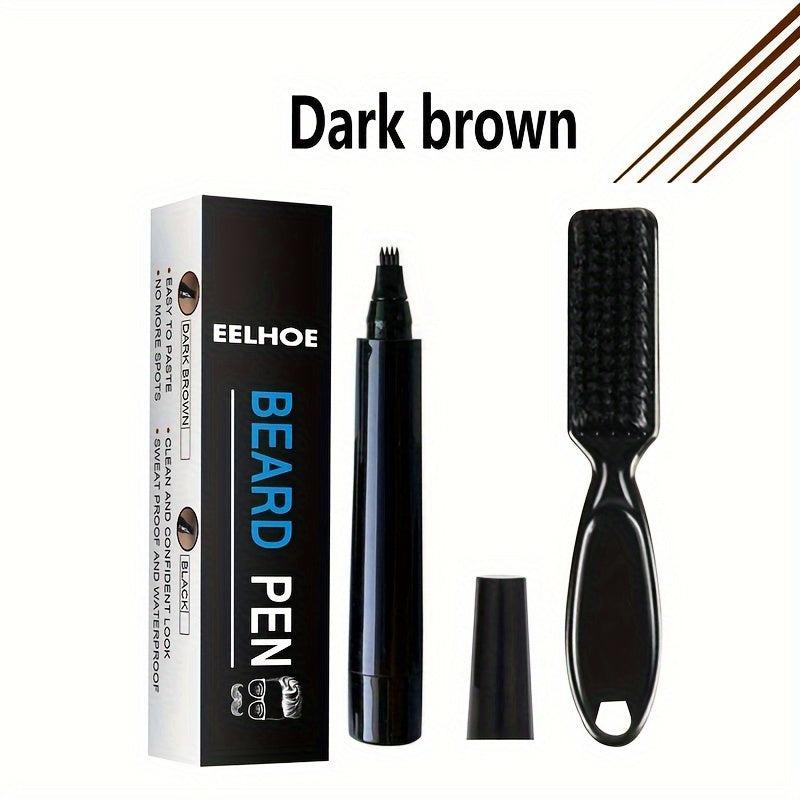 3PCS Beard Filler Kit Waterproof Long Lasting Natural Makeup Beard Pen