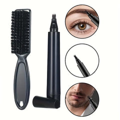 3PCS Beard Filler Kit Waterproof Long Lasting Natural Makeup Beard Pen