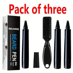 3PCS Beard Filler Kit Waterproof Long Lasting Natural Makeup Beard Pen