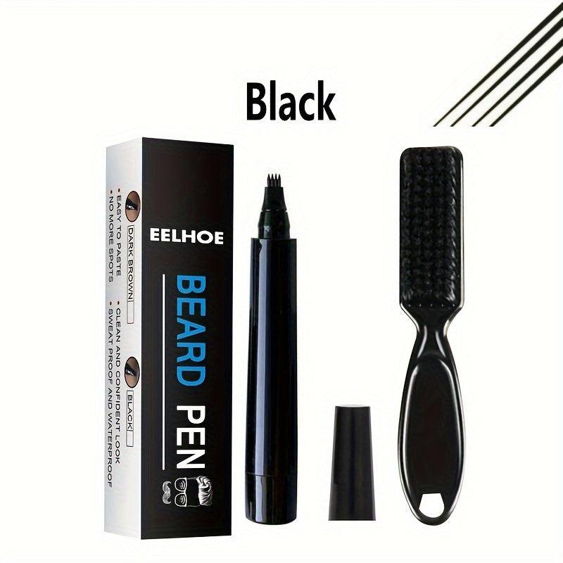 3PCS Beard Filler Kit Waterproof Long Lasting Natural Makeup Beard Pen