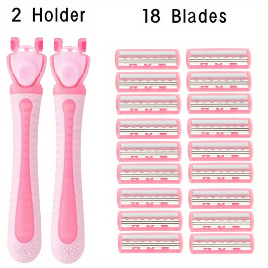 Women's Triple Blades Razor Set