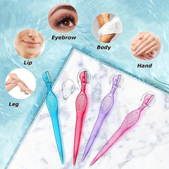 Eyebrow Razor Facial Razor Eyebrow Grooming Tool Stainless Steel Eyebrow Shears