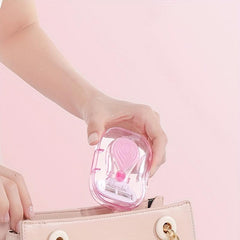 5-Layer Pink Drop Shaped Women's Shaving Razor with Storage Box