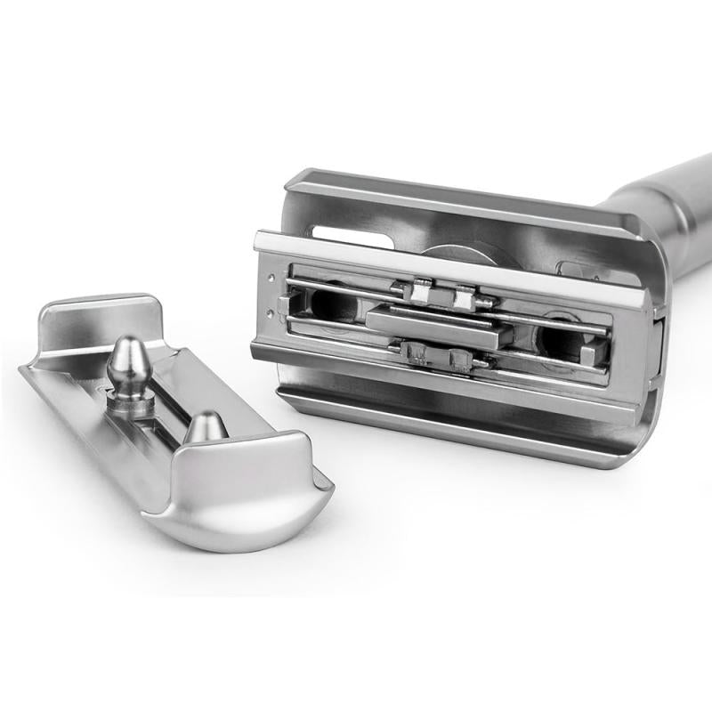 Adjustable Double Edge Safety Razor + 5 Blades for Smooth Shaving