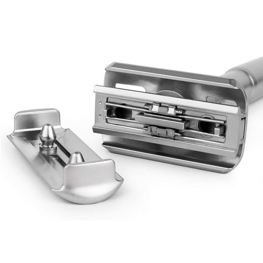 Adjustable Double Edge Safety Razor + 5 Blades for Smooth Shaving