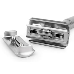 Adjustable Double Edge Safety Razor + 5 Blades for Smooth Shaving