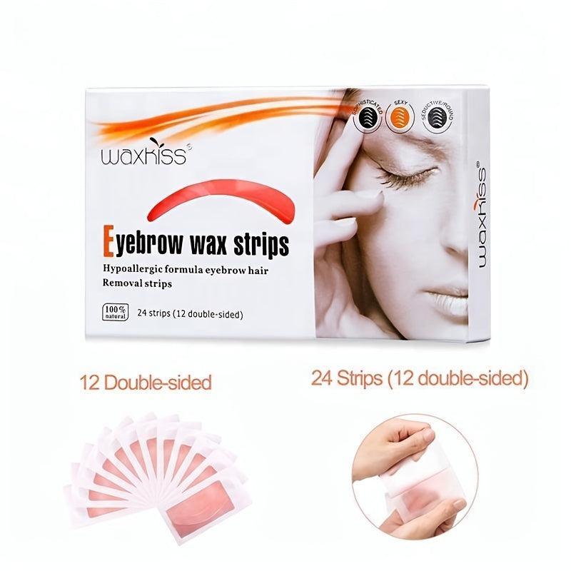 12 Sheets Honey Waxing Strips for Painless Hair Removal