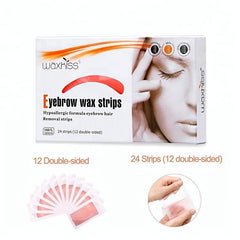 12 Sheets Honey Waxing Strips for Painless Hair Removal