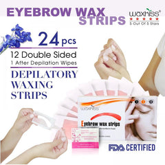 12 Sheets Honey Waxing Strips for Painless Hair Removal