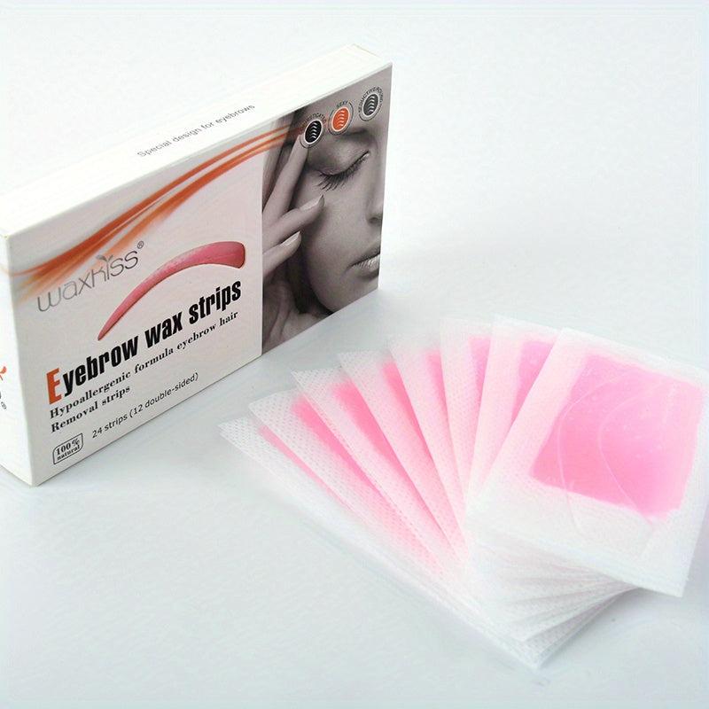 12 Sheets Honey Waxing Strips for Painless Hair Removal
