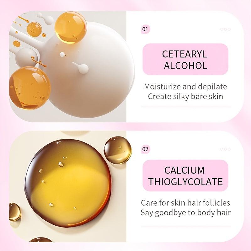 Hair Removal Cream for Women - Painless Flawless Hair Removal Sensitive Formula