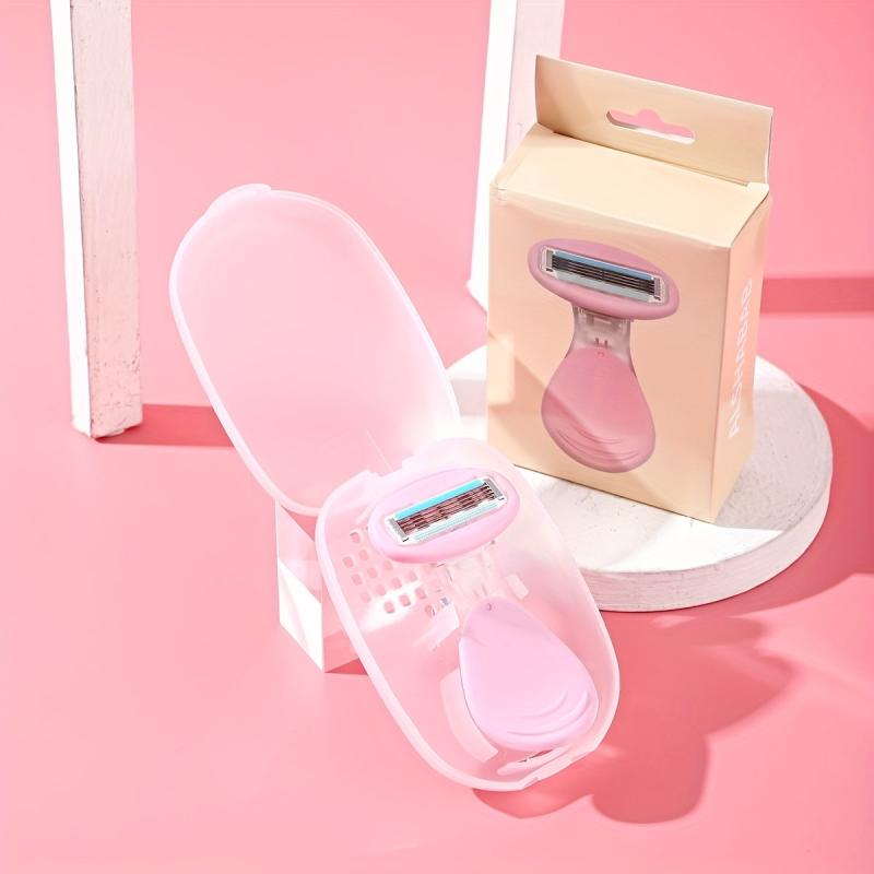 Portable Mini Travel Razor for Silky Shaving with Storage Case