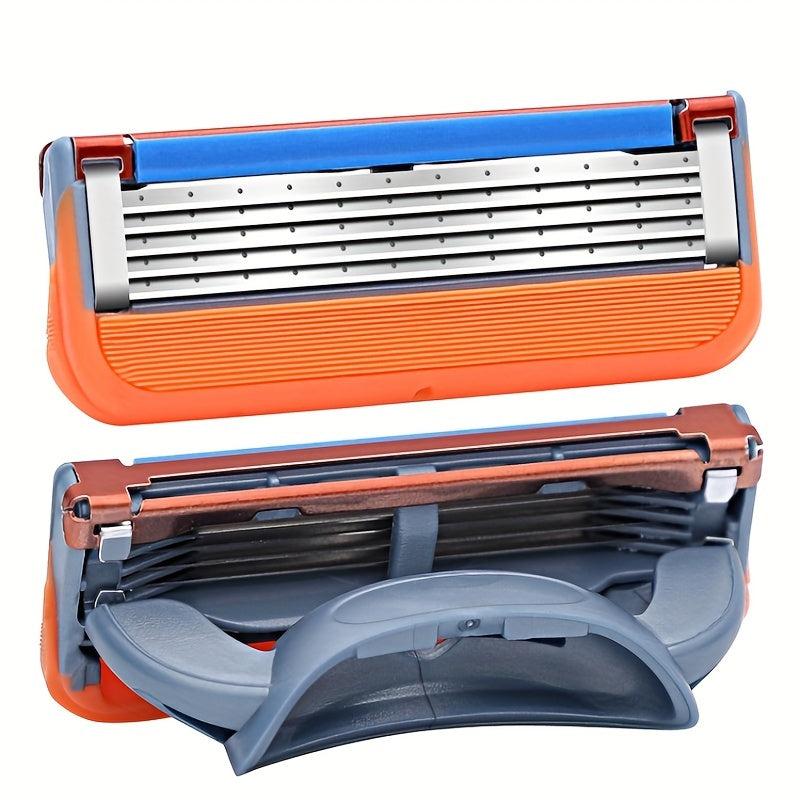 Men's Razor Blade Refills 8 Count 5 Layers Replaceable Heads