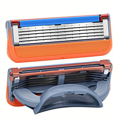 Men's Razor Blade Refills 8 Count 5 Layers Replaceable Heads