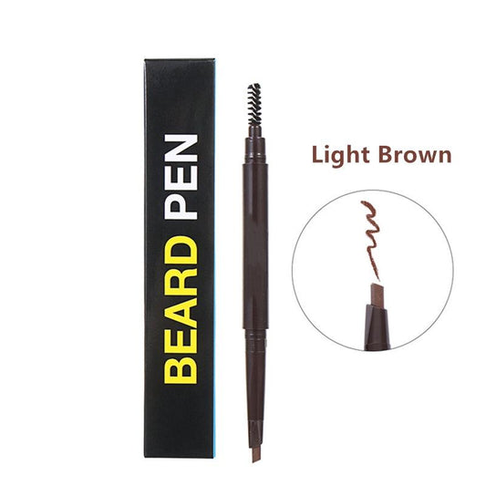 Men Beard Filling Pen Pencil Filler Facial Shaping Brown Coverage Enhancer