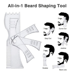 Adjustable Beard Shaping Tool for Men - Perfect Styling