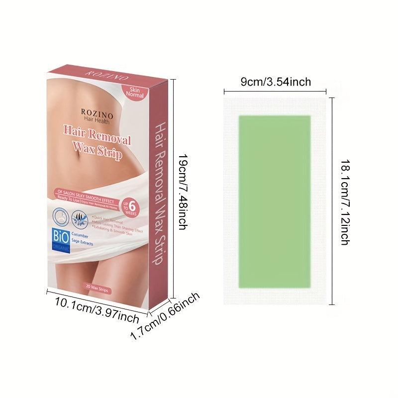 Body Wax Strips Gentle Waxing Kit for Hair Removal 20 Sheets