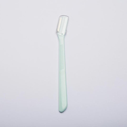 Stainless Steel Eyebrow Razor with Protective Cover