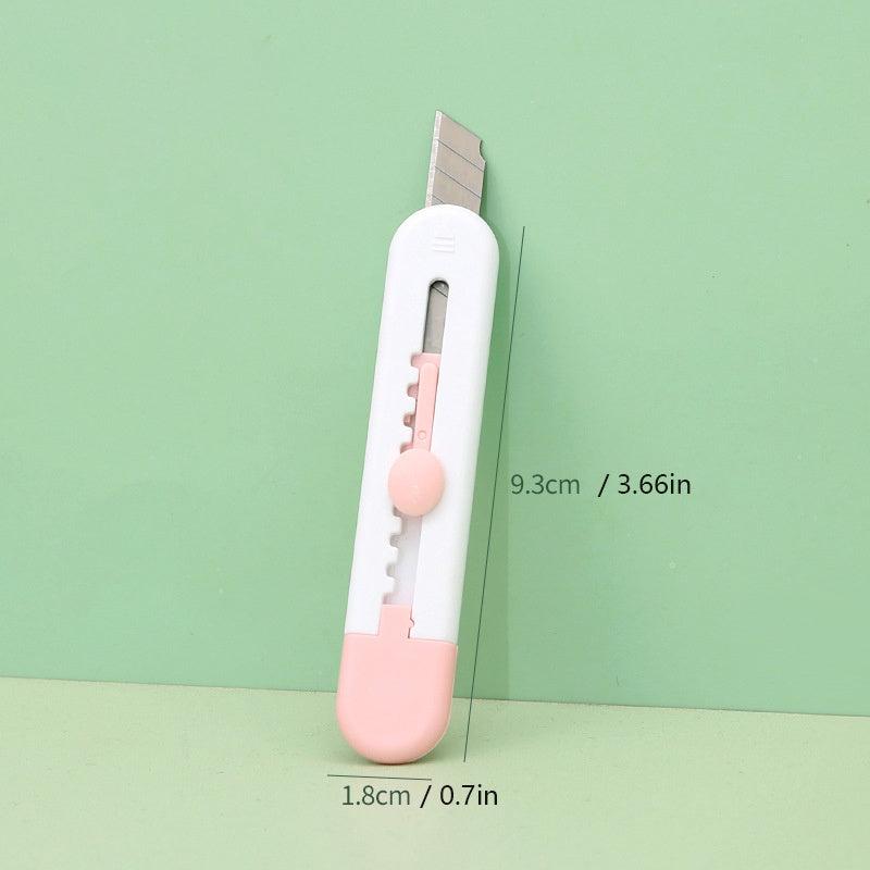 Compact Utility Box Cutter Retractable Knife for Office and Crafts