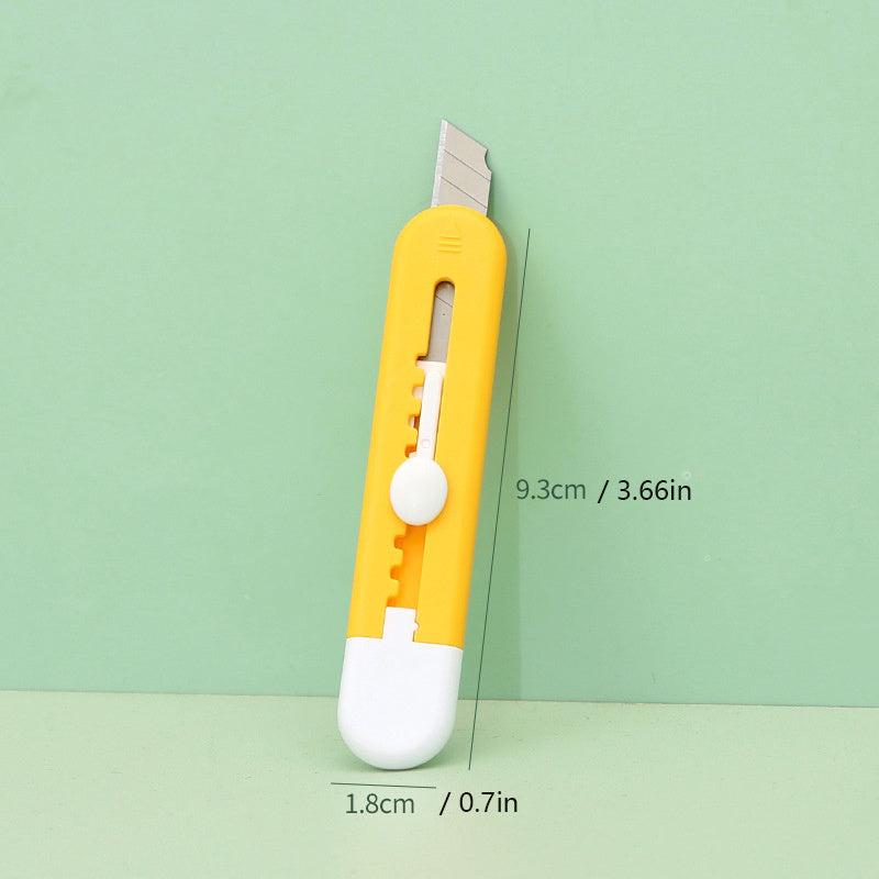 Compact Utility Box Cutter Retractable Knife for Office and Crafts