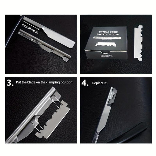 Barber Straight Edge Razor Professional Straight Razors Handle For Men