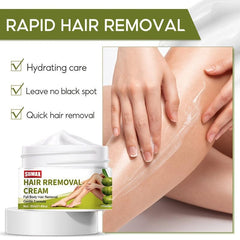 Hair Removal Kit with Cream and Wax Strips - Painless and Effective