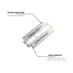 10pcs Classic Retro Double Edge Safety Razor Blades