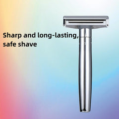 Shaving Kit 5 Blade Refills & Blade Cover Easy Grip Handle Shaving Starter Set