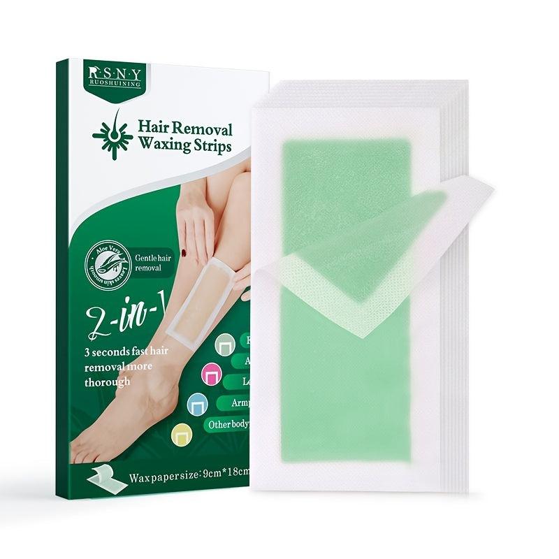 RSNY 24pcs Hair Removal Wax Strip Double-Sided Gentle And Moisturizing