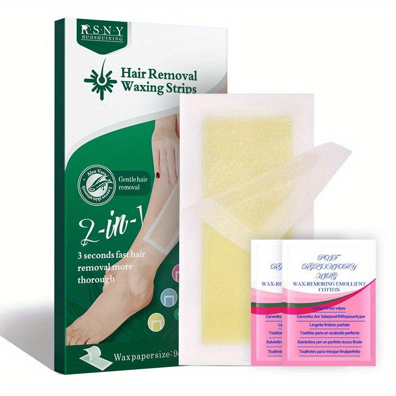 RSNY 24pcs Hair Removal Wax Strip Double-Sided Gentle And Moisturizing