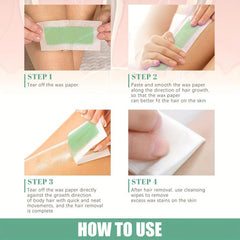 Body Wax Strips Gentle Hair Removal Kit