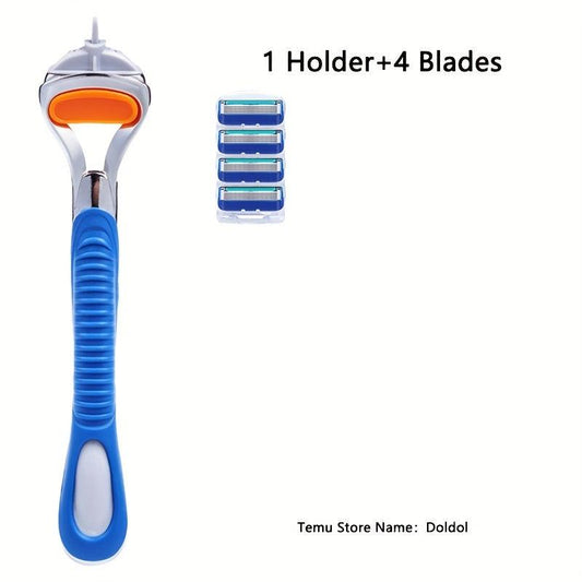 Classic 5 Layers Manual Safety Razor Shaving Set for Men and Women