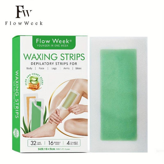 Facial Body Wax Strips Hypoallergenic All Skin Types Lip Hair Removal Wax Strip