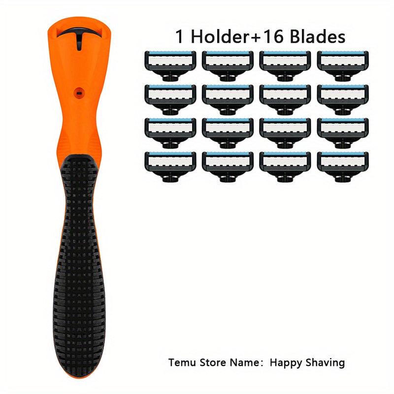 5-Layer Manual Safety Razor Set Stainless Steel Blades