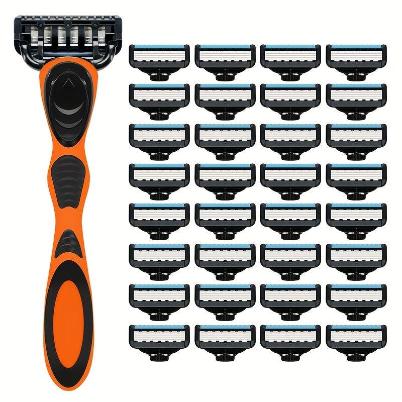 5-Layer Manual Safety Razor Set Stainless Steel Blades