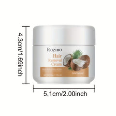 Coconut Hair Removal Cream Gentle Non Irritating Painless Long lasting 50ml