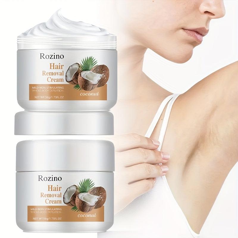 Coconut Hair Removal Cream Gentle Non Irritating Painless Long lasting 50ml