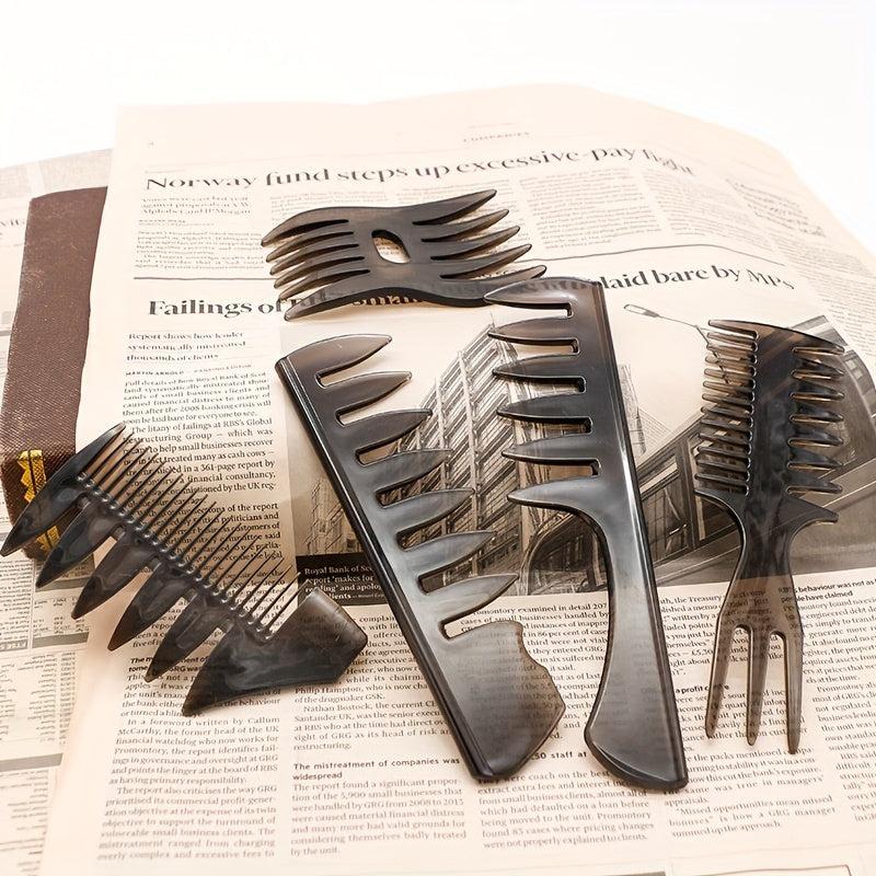 Professional Plastic Wide Tooth Comb for Barber