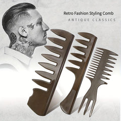Professional Plastic Wide Tooth Comb for Barber