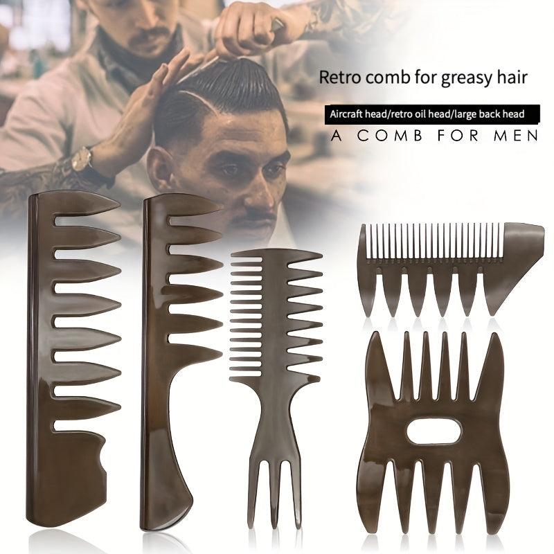Professional Plastic Wide Tooth Comb for Barber