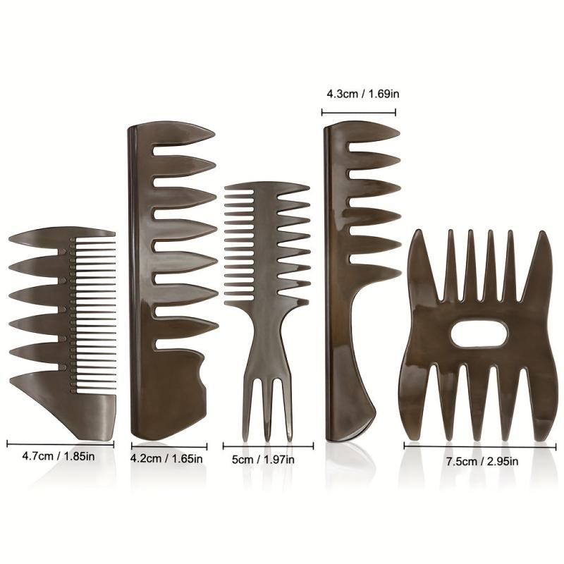 Professional Plastic Wide Tooth Comb for Barber